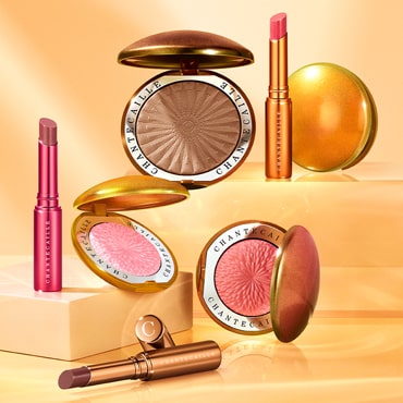 Chantecaille Limited Edition Summer Sunstone Collection…Create a luminous bronzed look with pearlized formulas that wash the skin with warm radiance.