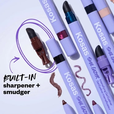 Kosas Soulgazer is a clean, waterproof retractable gel eyeliner powered by hyaluronic acid for the smoothest glide and easiest application. 