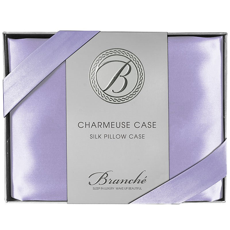 Branche 100% Silk Boudoir Pillow Slip - Lavender (12 x 16) - Beautyhabit