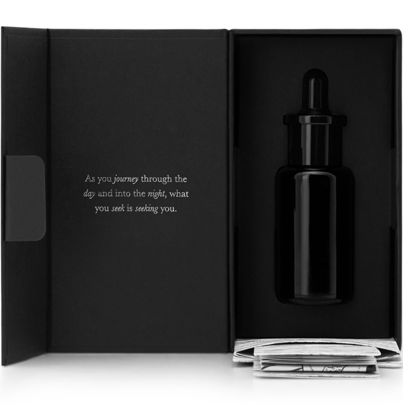 Argentum Apothecary L'Etoile Infinie Enhancing Day & Night Face Oil box open with bottle inside (1 oz)